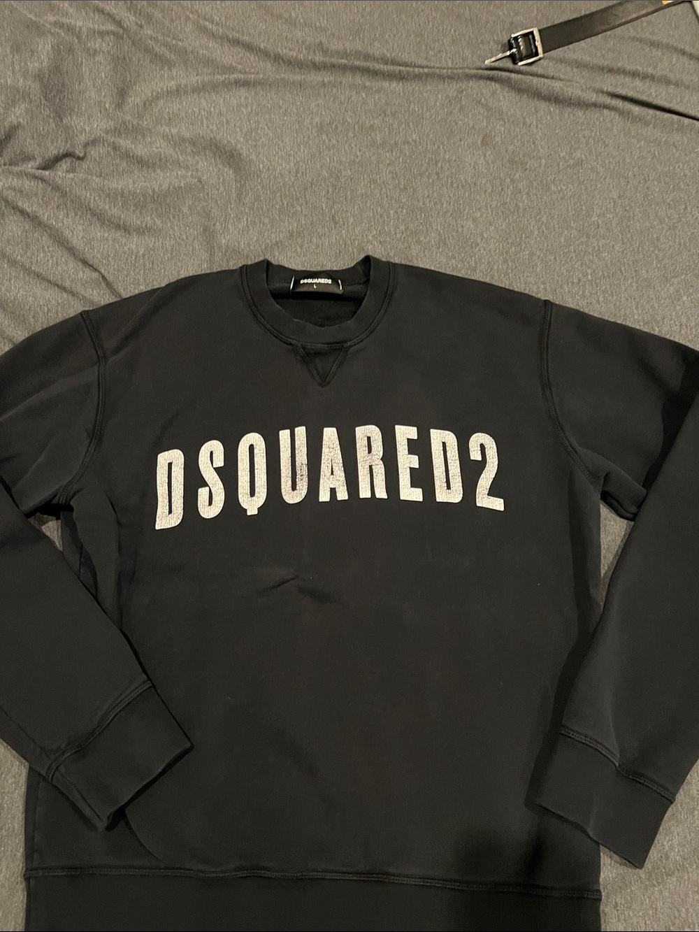 DSQUARED2 Black Sweatshirt with White Logo